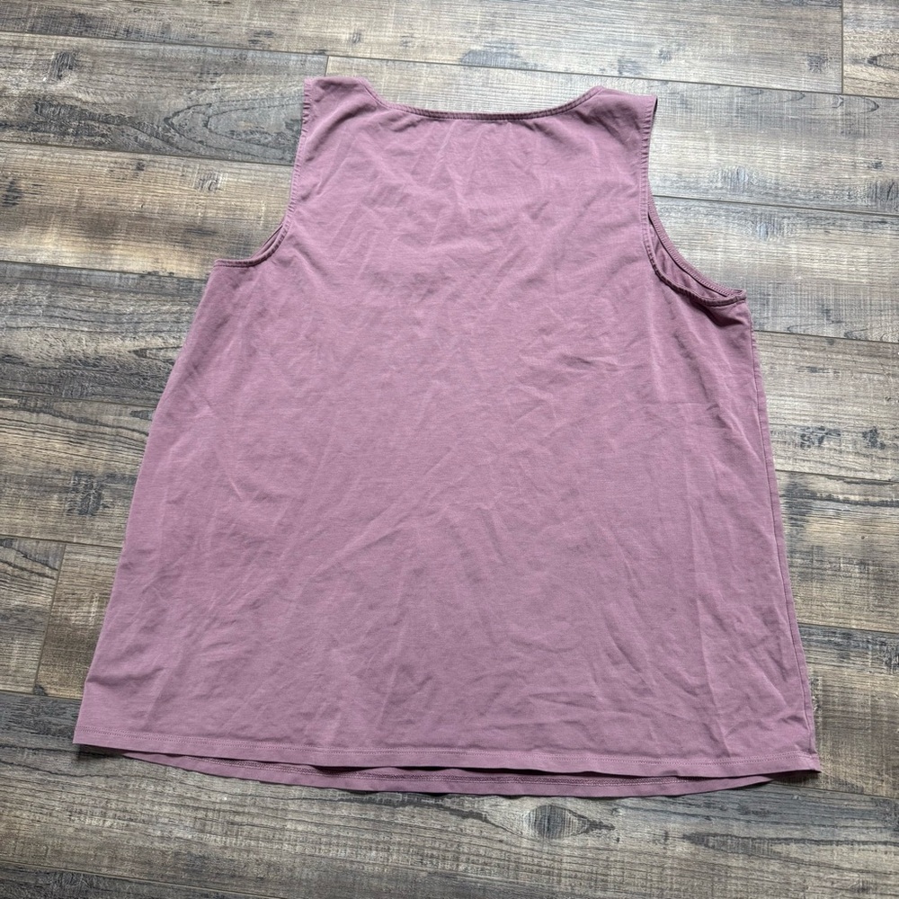 PureJill J. Jill Pima Stretch Tank Women's Mauve Sleeveless Tank Top - Picture 6 of 8